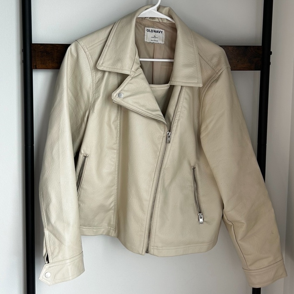 Faux Leather Moto Jacket